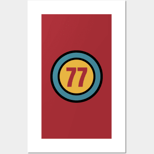 The Number 77 - seventy seven - seventy seventh - 77th Posters and Art